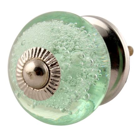 Mint Bubble Glass Drawer Knob Online